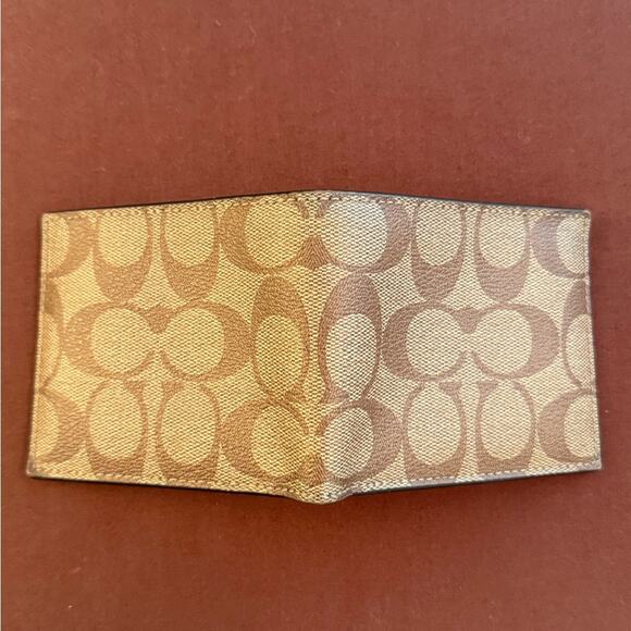 Coach Tan and Brown Key & Card Holder - Picture 1 of 3